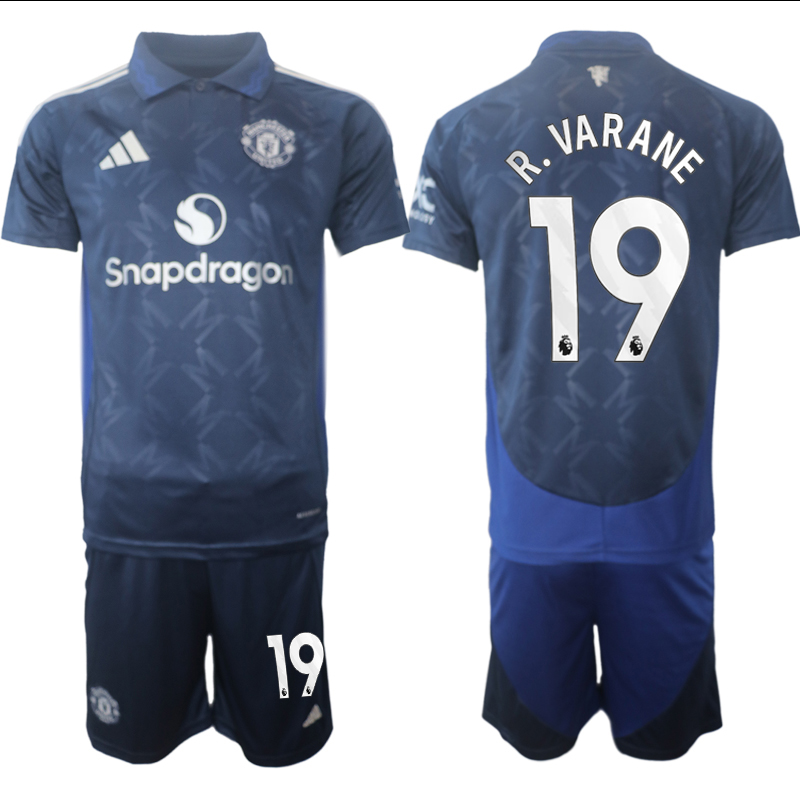 Men 2024-2025 Club Manchester United away blue #19 Soccer Jersey->manchester united jersey->Soccer Club Jersey
